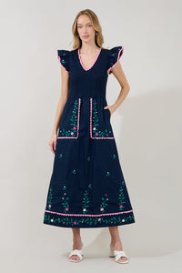 Soleil Tiered Floral Midi Dress