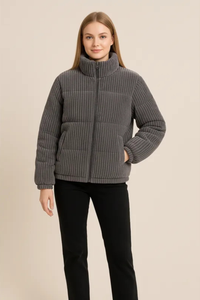 NARA | HIGH NECK QUILTED PUFFER JACKET