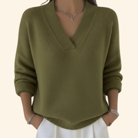 Marie | Women's V-Neck Sweater Style Top