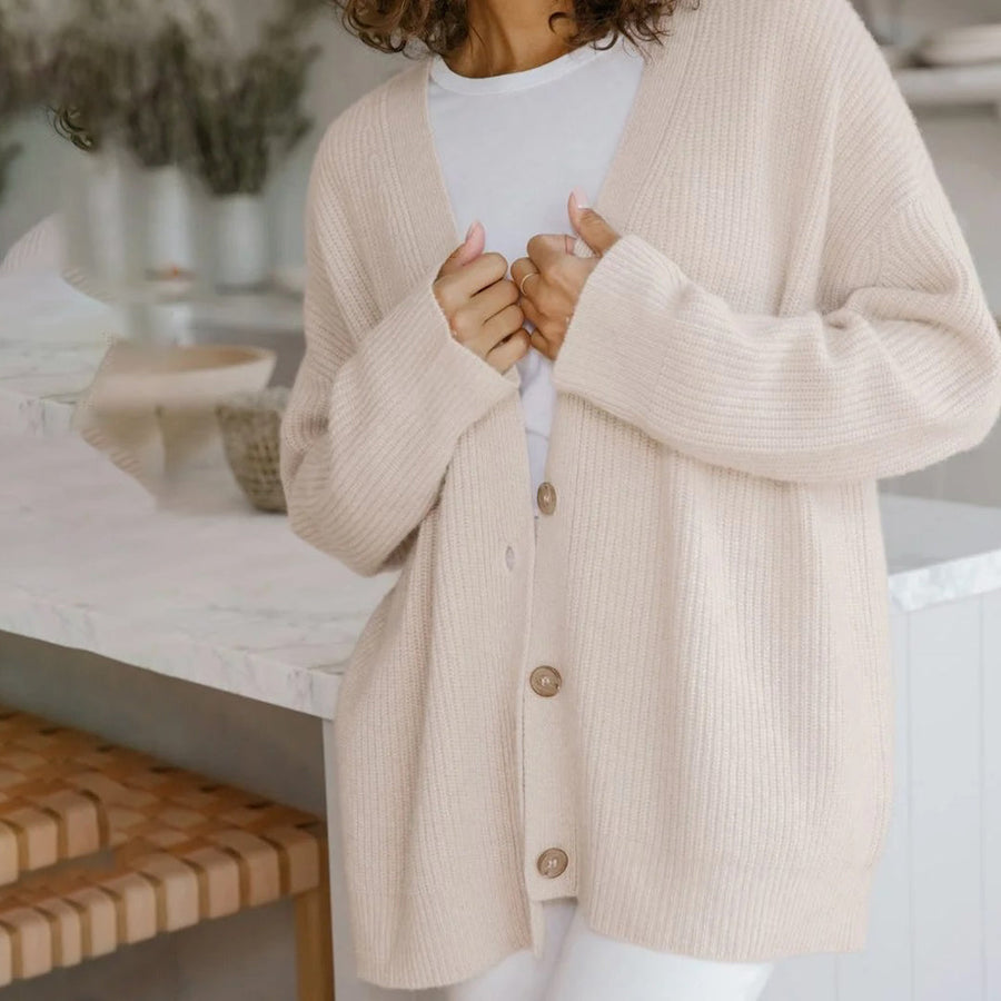 Sarah | Women's Classic Button Knit Cardigan