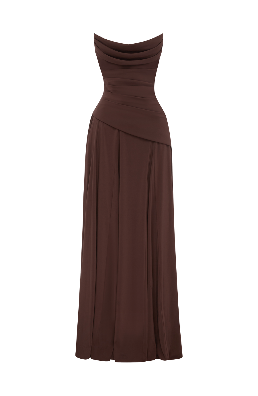 Marta Maxi Dress – Plum Brown
