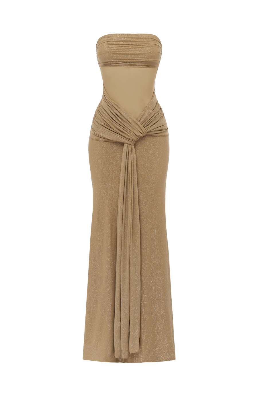 Mae Maxi Dress – Gold Sparkle