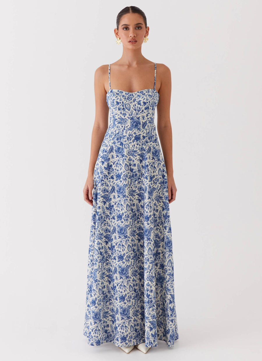 Angelina Linen Maxi Dress