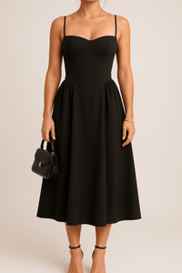 Karin | Women's Modern Sleeveless Midi Dress