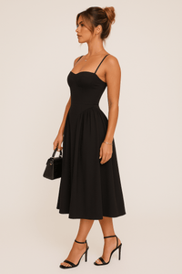 Karin | Women's Modern Sleeveless Midi Dress