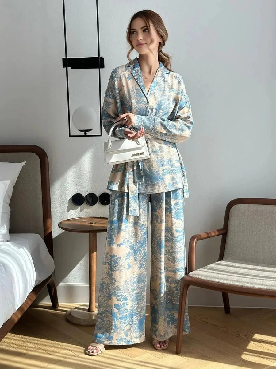 Jasmin | Women's Printed Relaxed Fit Two-Piece Set