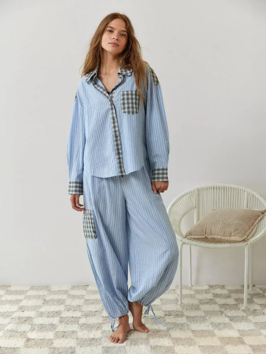 Maria | Women's Spring Plaid Two-Piece Set