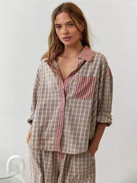 Maria | Women's Spring Plaid Two-Piece Set