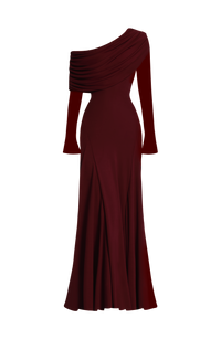 Amber Maxi Dress – Cherry Lacquer