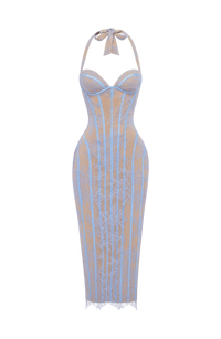 Danica Midi Dress – Powder Blue