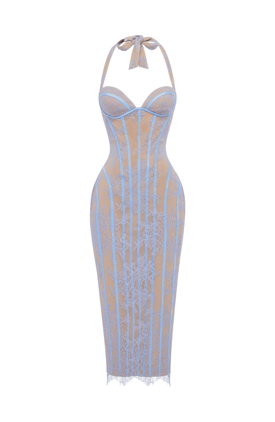 Danica Midi Dress – Powder Blue