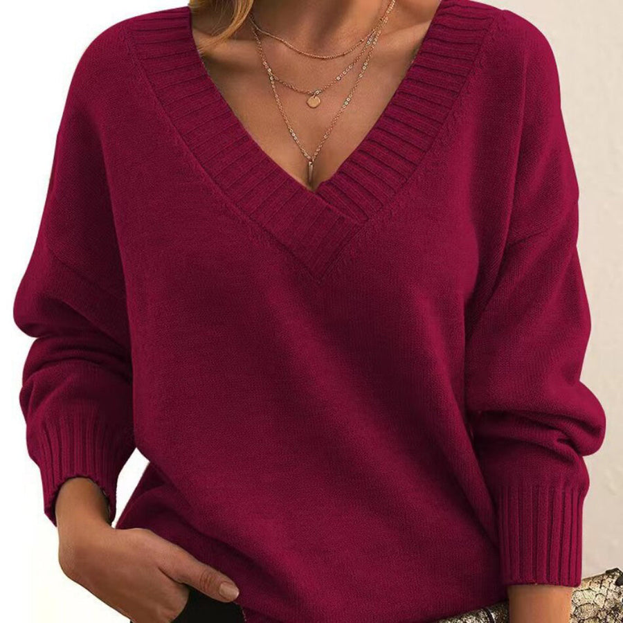 Edith | Women's Relaxed V-Neck Sweater