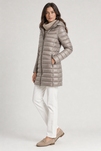 ROSIE | HOODED QUILTED LONGLINE PUFFER COAT