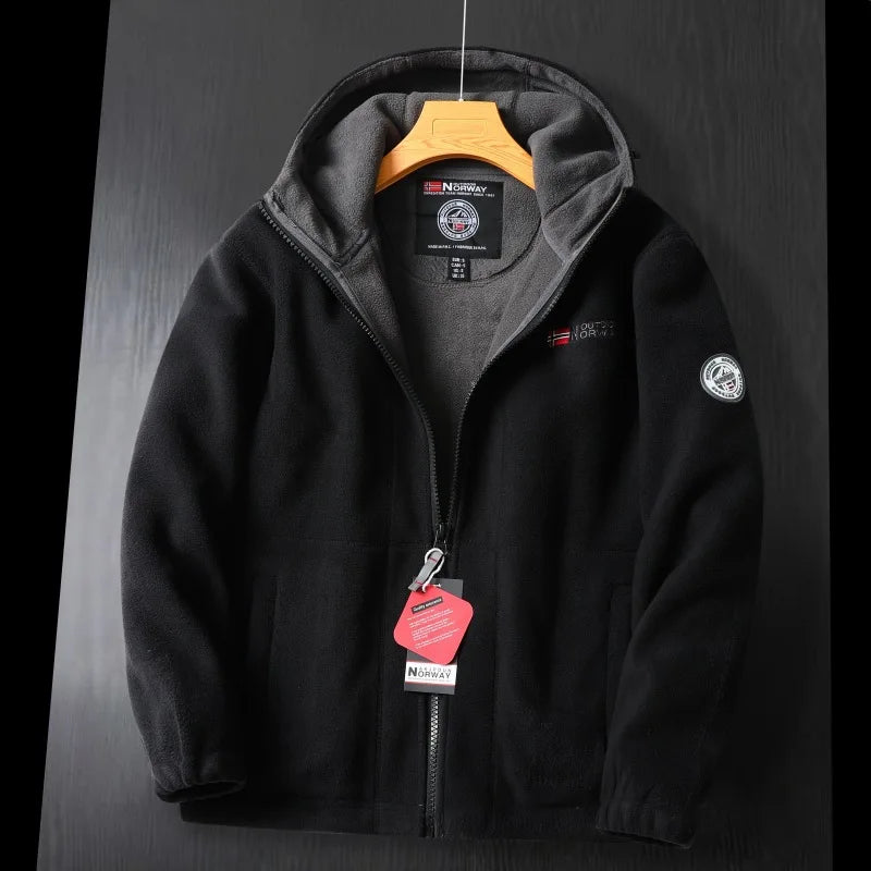 Sebastian | Men's Outdoor Warm Hooded Fleece Jacket