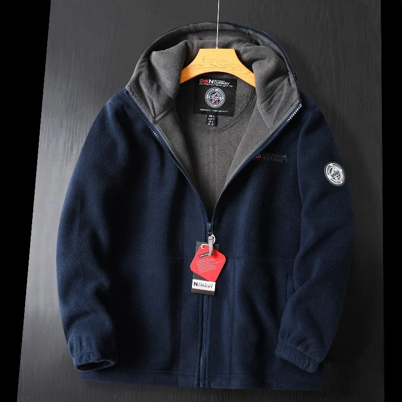 Sebastian | Men's Outdoor Warm Hooded Fleece Jacket