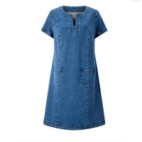 Zinnia | Soft Denim Dress