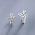 Exquisite Cross Hoop Earrings
