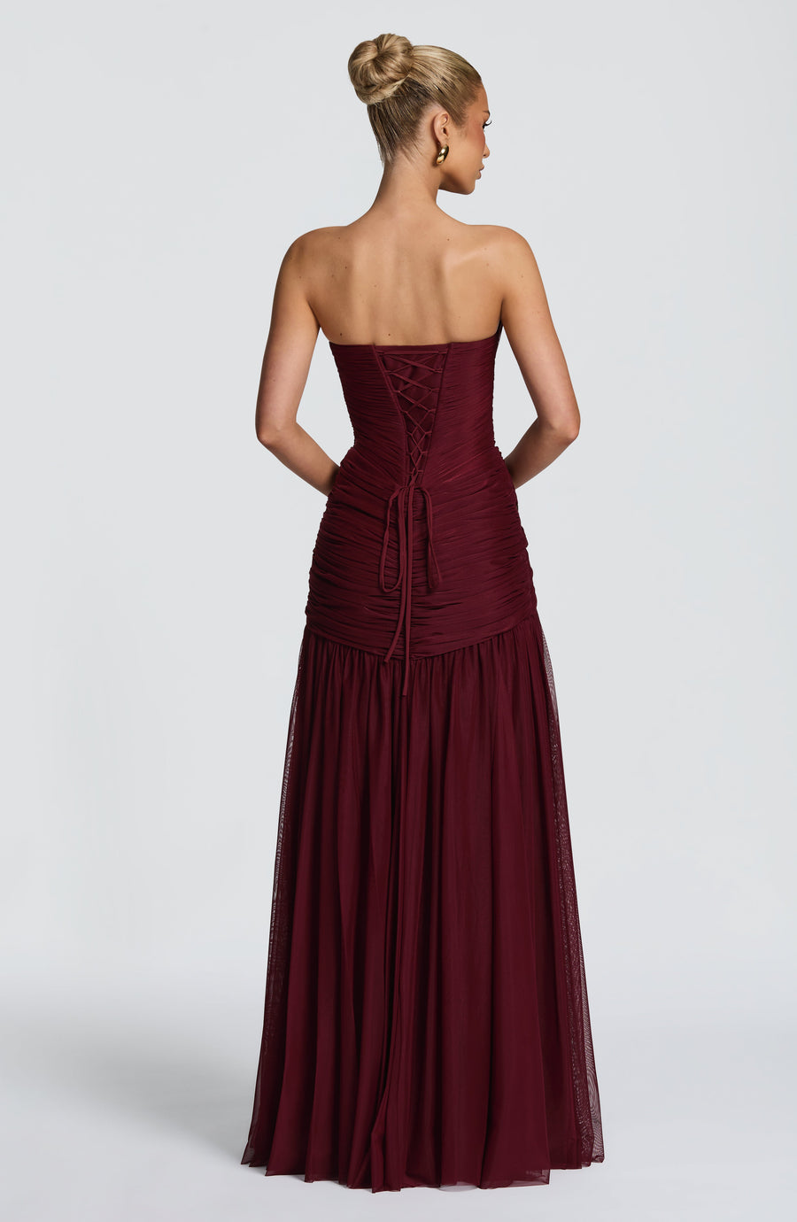 Valentina Maxi Dress - Cherry Lacquer