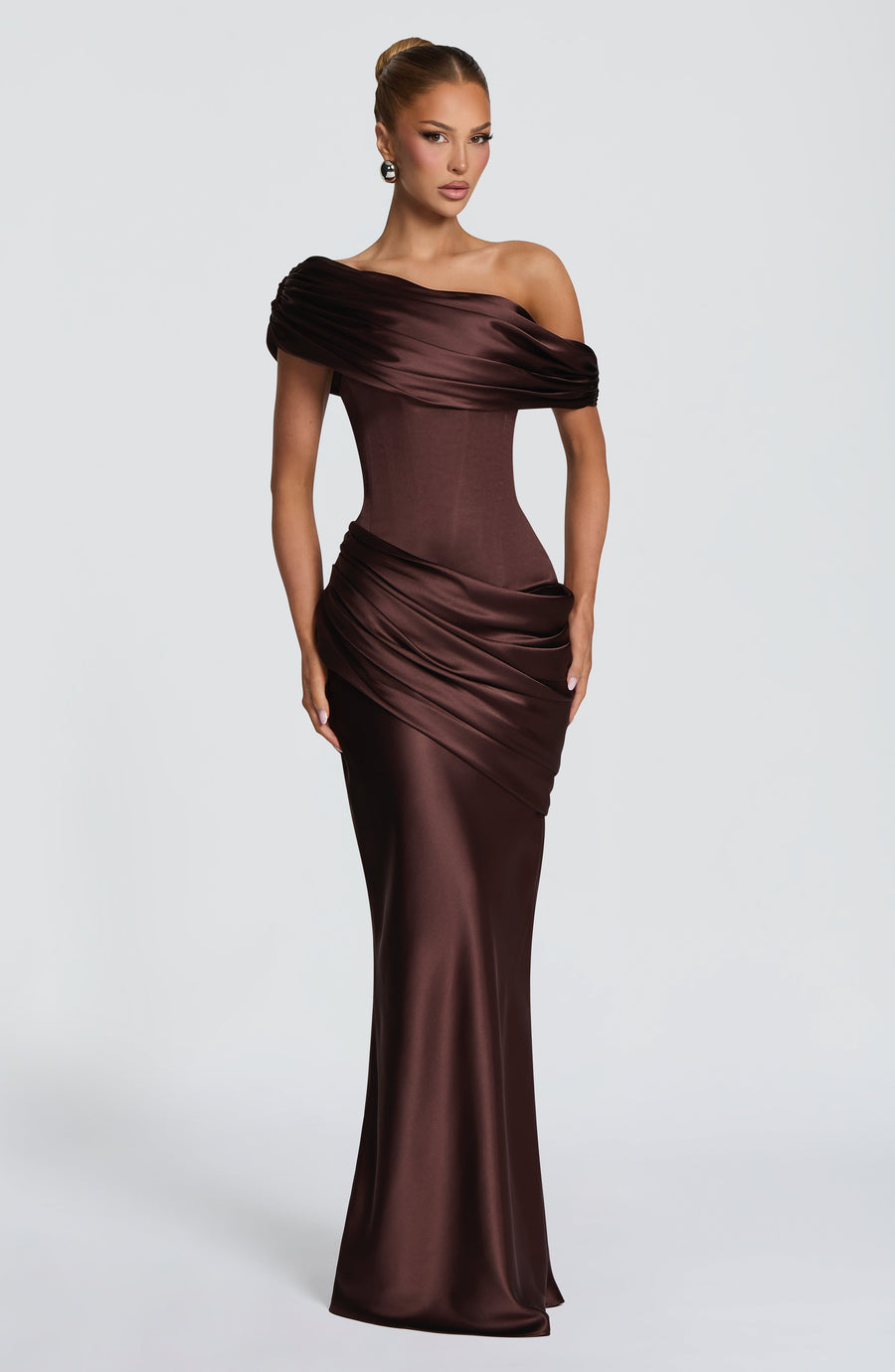 Ilse Maxi Dress – Plum Brown