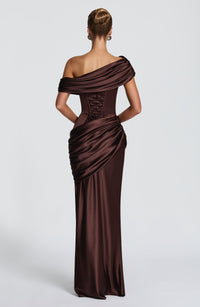 Ilse Maxi Dress – Plum Brown