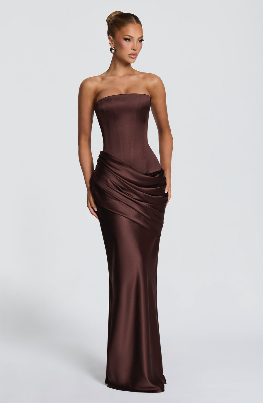 Ilse Maxi Dress – Plum Brown