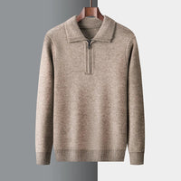 Simon | Men's Winter Half-Zip Knit Sweater