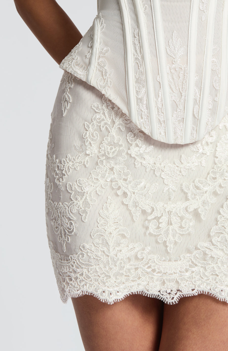 Justine Mini Skirt - Ivory