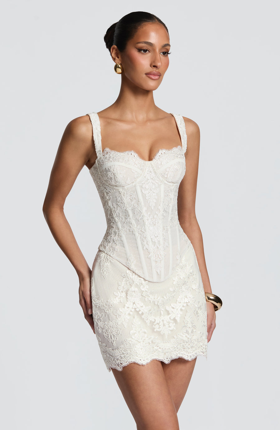 Justine Mini Skirt - Ivory