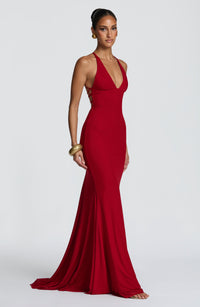 Alicia Gown – Deep Red