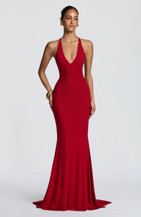 Alicia Gown – Deep Red