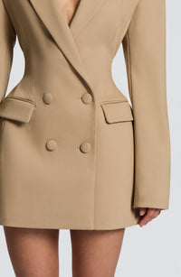Hillary Mini Dress – Sand