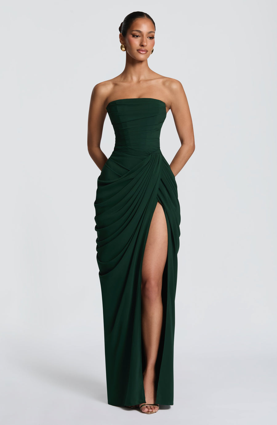 Ava Maxi Dress – Emerald