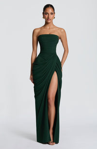 Ava Maxi Dress – Emerald