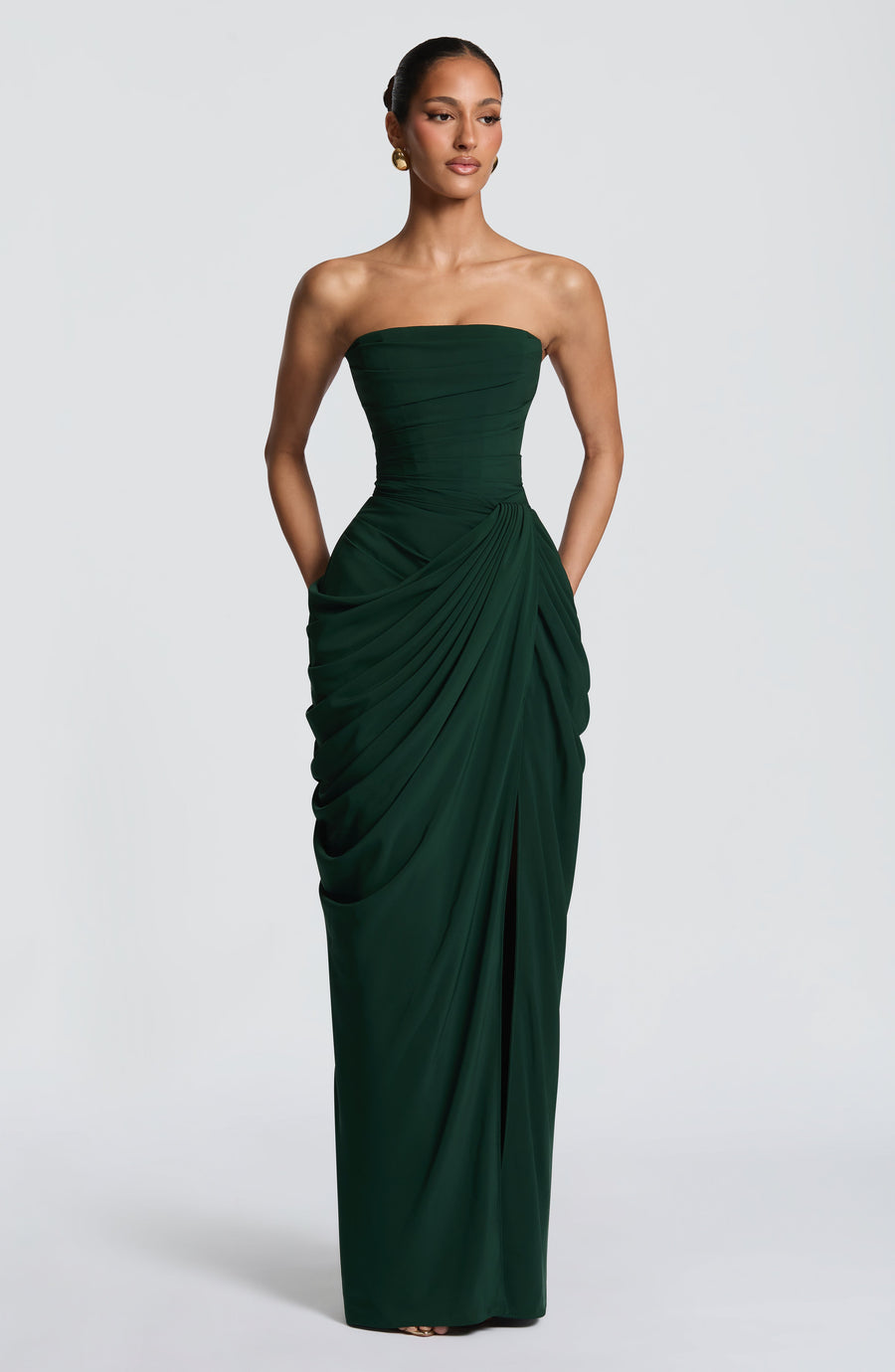 Ava Maxi Dress – Emerald