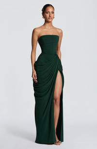 Ava Maxi Dress – Emerald