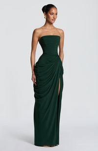 Ava Maxi Dress – Emerald