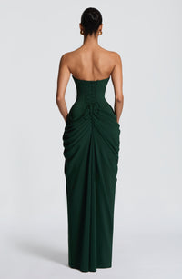 Ava Maxi Dress – Emerald