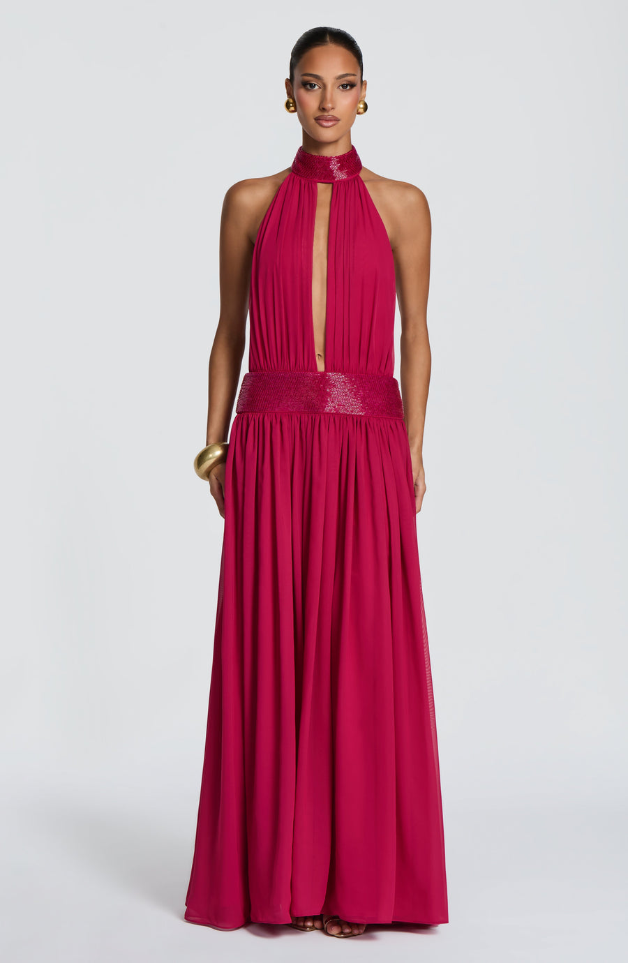 Kira Maxi Dress – Raspberry