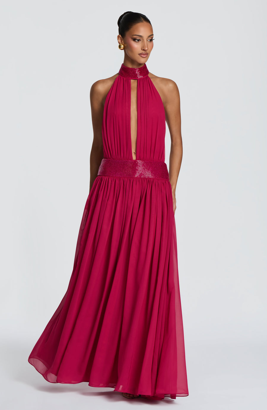 Kira Maxi Dress – Raspberry