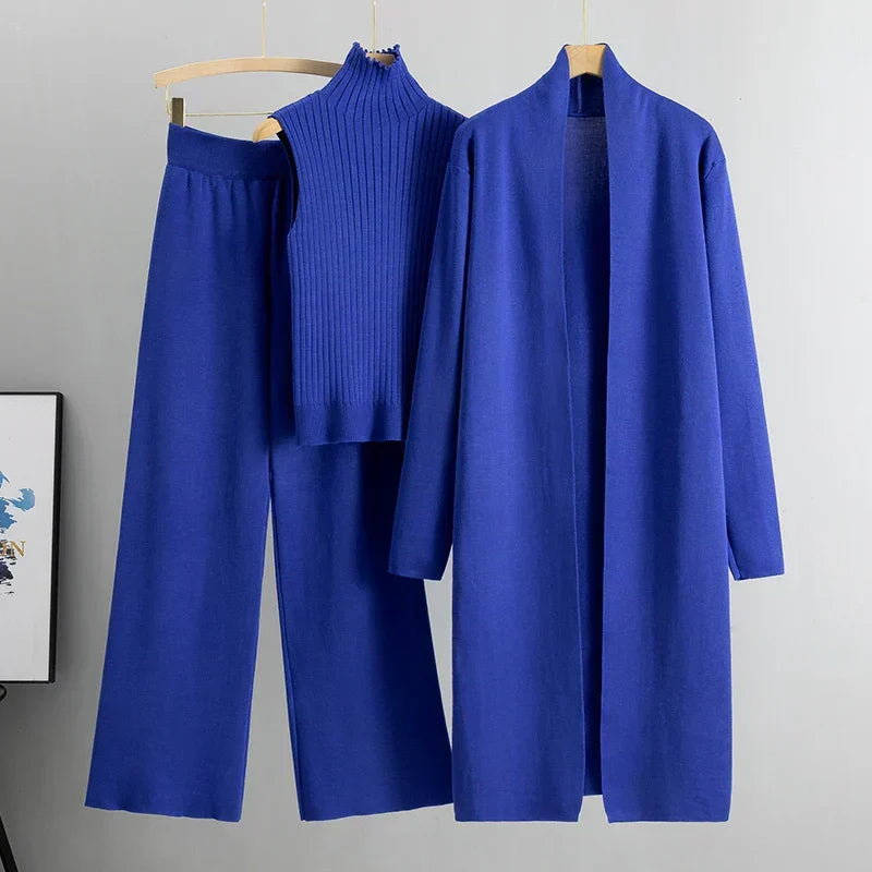 Felicia | Women's Three-Piece Loose Fit Trouser Set