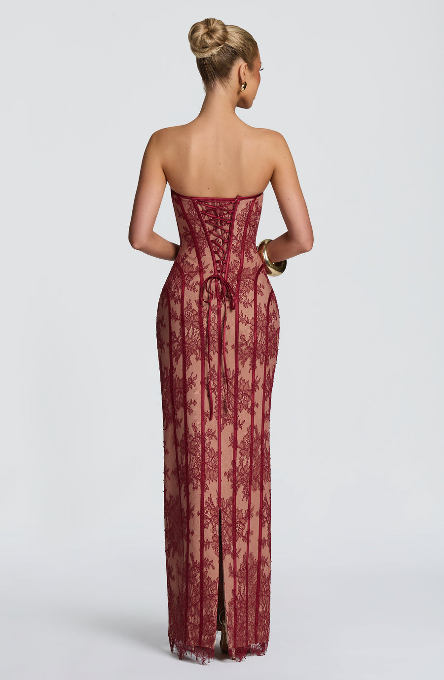 Eloise Maxi Dress – Burgundy