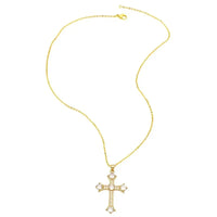 Exquisite Zirconia Cross Necklace