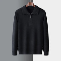 Simon | Men's Winter Half-Zip Knit Sweater