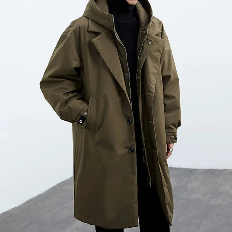 Men's Layered Parka Hooded