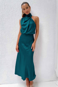 Claudia | Women's Chic Halter Evening Dress