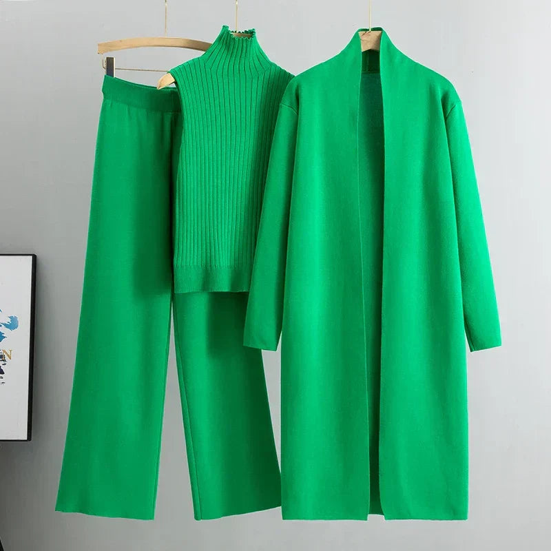 Felicia | Women's Three-Piece Loose Fit Trouser Set