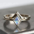 Timeless Chic Rhombic Opal Ring