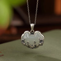 Silver Hotan Jade Necklace