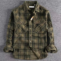 Michael | Men's Relaxed Fit Vintage Plaid Shirt