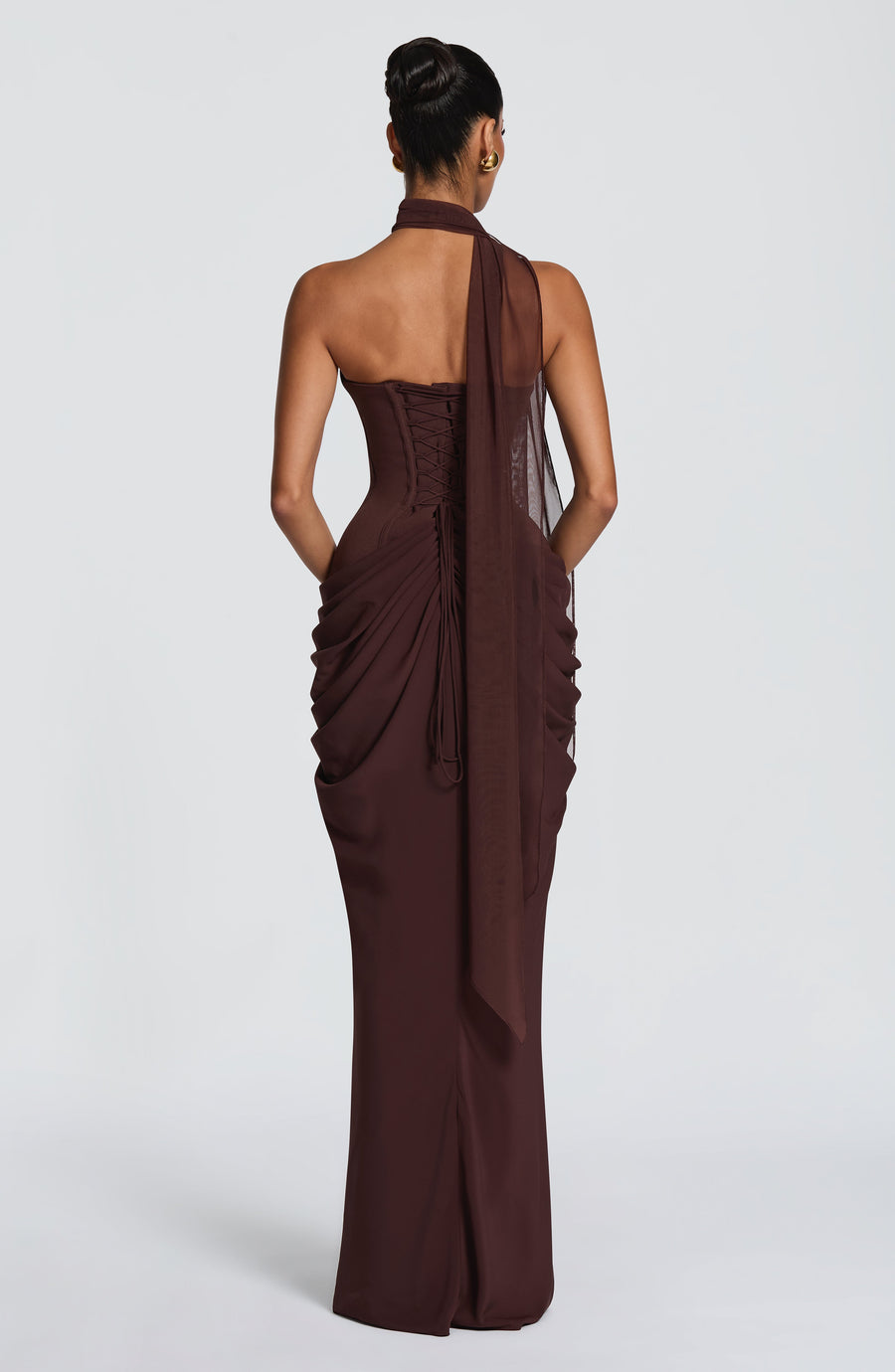 Esme Maxi Dress – Plum Brown